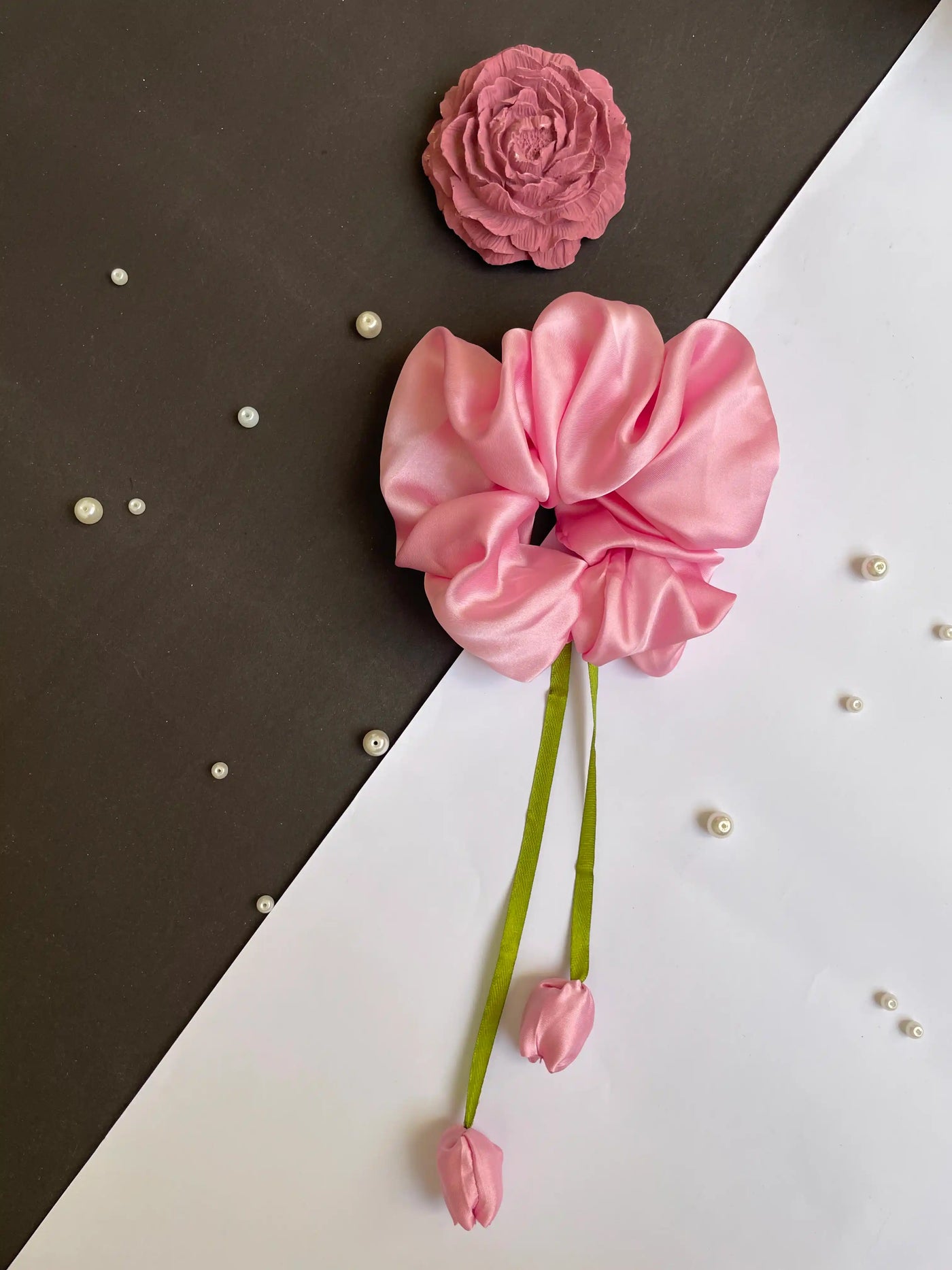 Pink Tulip Scrunchies